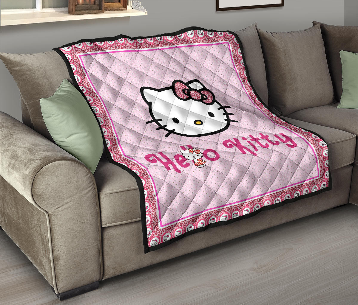 Hello Kitty Premium Quilt Blanket Cartoon Home Decor Custom For Fans AA22090603 - Image 9