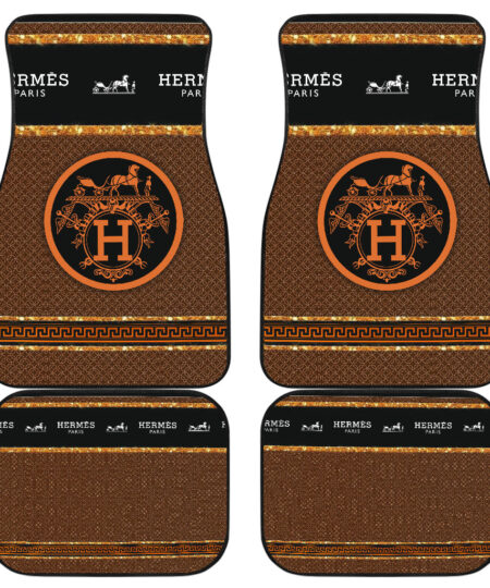 Hermes Symbol Car Floor Mats Fashion Car Accessories Custom For Fans AA22122901