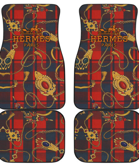 Hermes Symbol Car Floor Mats Fashion Car Accessories Custom For Fans AA22122904