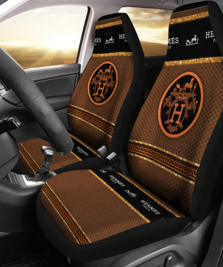Hermes Symbol Car Seat Covers Fashion Car Accessories Custom For Fans AA22122901