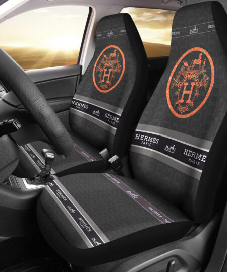 Hermes Symbol Car Seat Covers Fashion Car Accessories Custom For Fans AA22122902