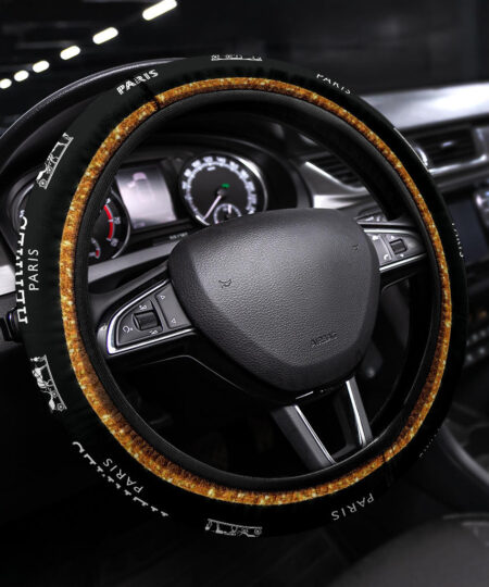 Hermes Symbol Steering Wheel Cover Fashion Car Accessories Custom For Fans AA22122901