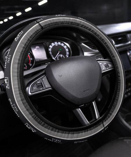 Hermes Symbol Steering Wheel Cover Fashion Car Accessories Custom For Fans AA22122902