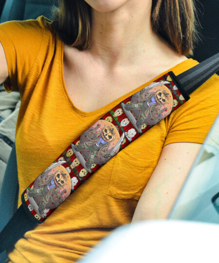 Jason Voorhees Seat Belt Covers Horror Movie Car Accessories Custom For Fans