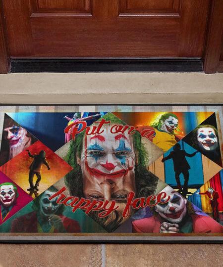 Joker The Clown Door Mat Movie Home Decor Custom For Fans NT051302