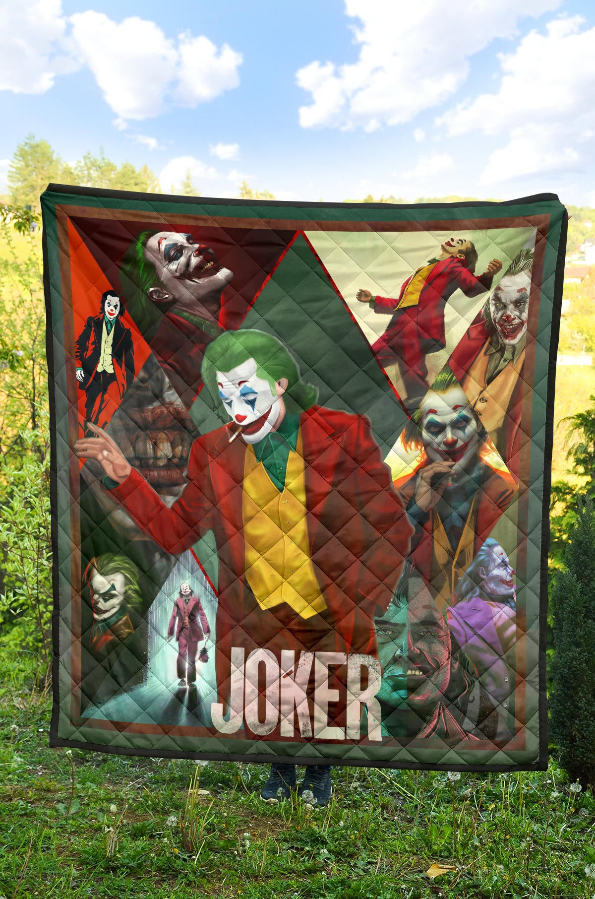 Joker The Clown Premium Quilt Blanket Movie Home Decor Custom For Fans NT051301 - Image 4
