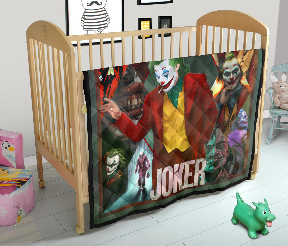 Joker The Clown Premium Quilt Blanket Movie Home Decor Custom For Fans NT051301 - Image 12