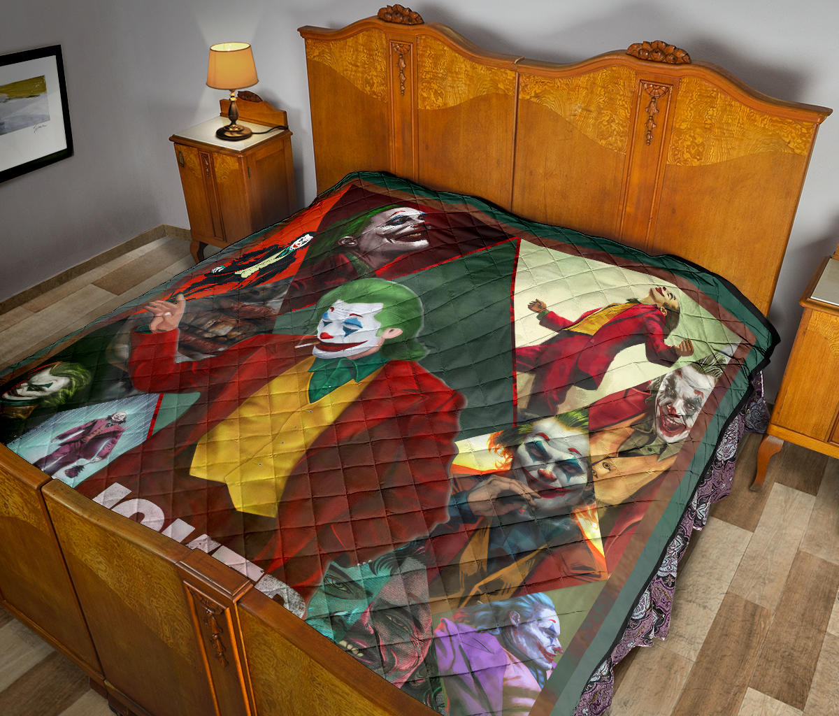 Joker The Clown Premium Quilt Blanket Movie Home Decor Custom For Fans NT051301 - Image 11