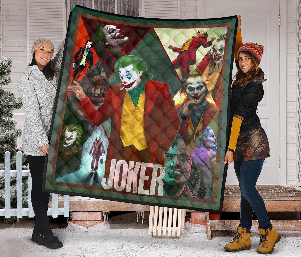 Joker The Clown Premium Quilt Blanket Movie Home Decor Custom For Fans NT051301 - Image 2