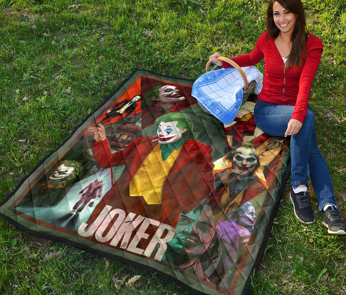 Joker The Clown Premium Quilt Blanket Movie Home Decor Custom For Fans NT051301 - Image 6