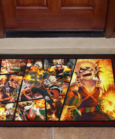 Katsuki Bakugo My Hero Academia Door Mat Anime Home Decor Custom For Fans NA060601
