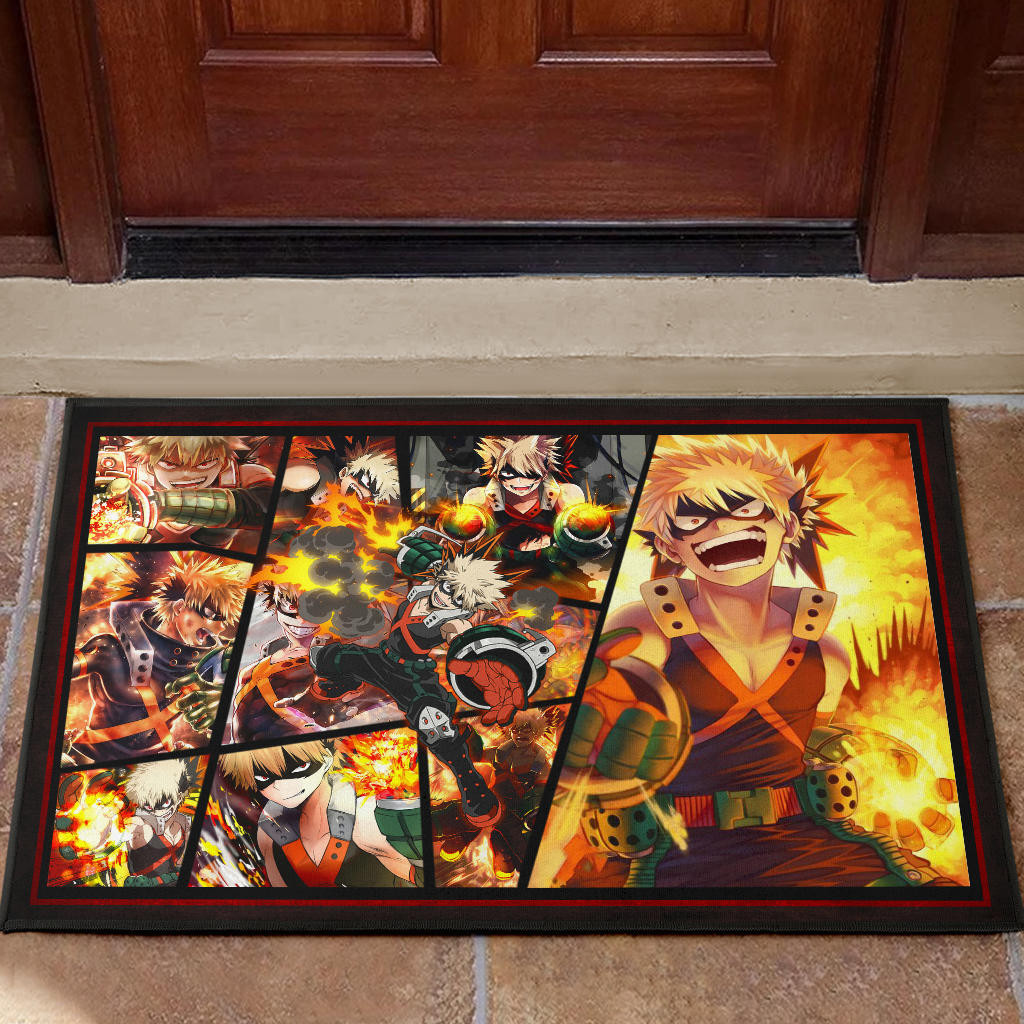 Katsuki Bakugo My Hero Academia Door Mat Anime Home Decor Custom For Fans NA060601