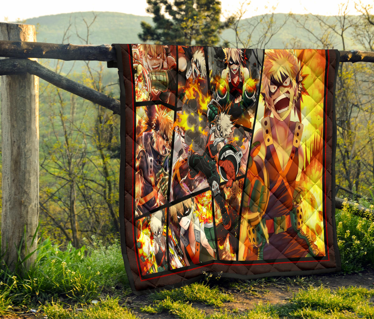 Katsuki Bakugo My Hero Academia Premium Quilt Blanket Anime Home Decor Custom For Fans NA060601 - Image 8