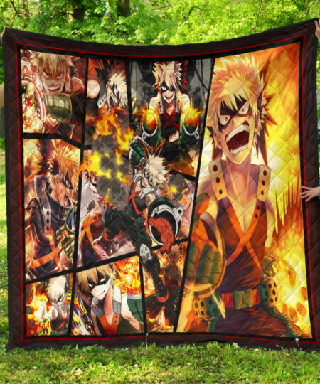 Katsuki Bakugo My Hero Academia Premium Quilt Blanket Anime Home Decor Custom For Fans NA060601