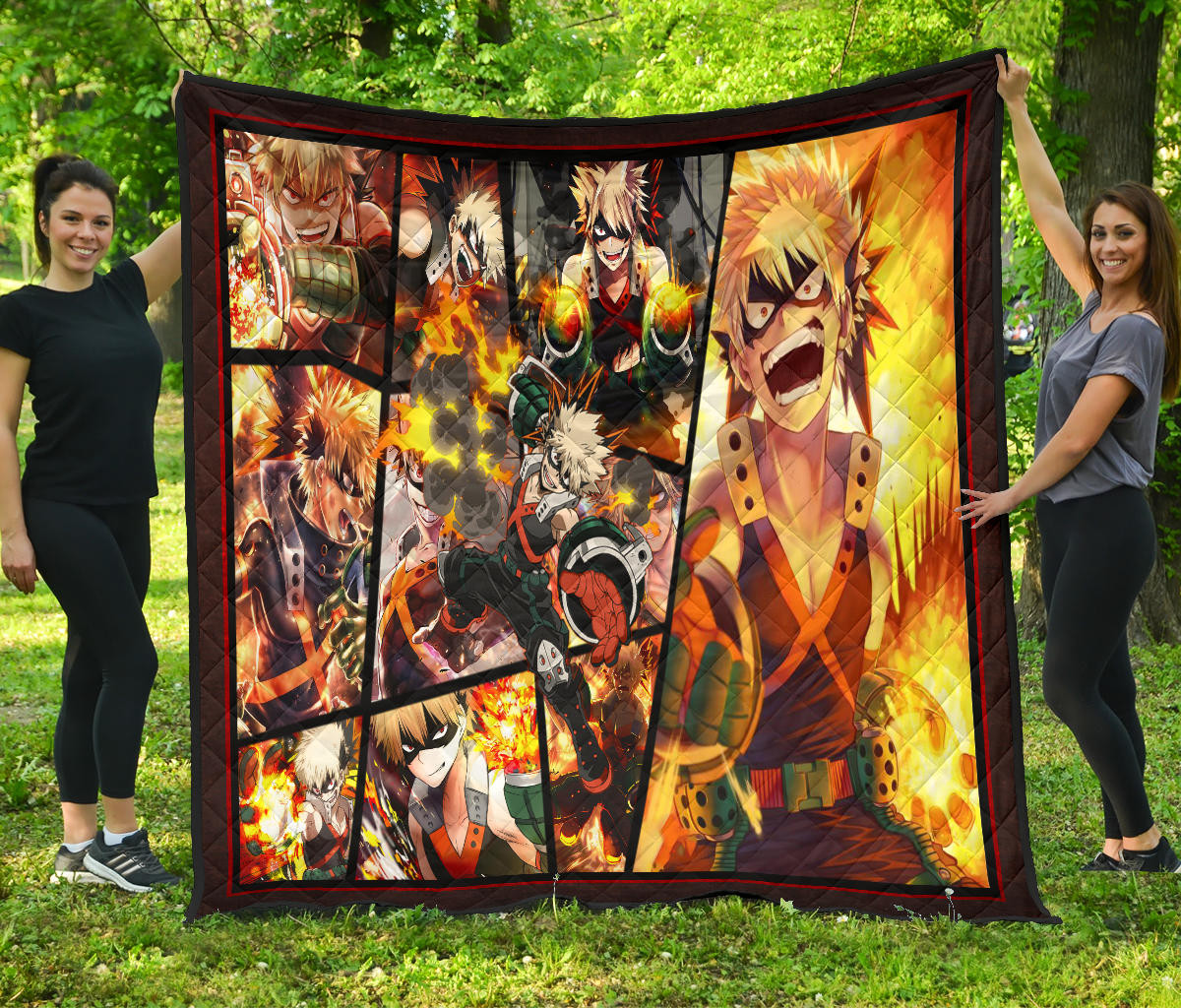 Katsuki Bakugo My Hero Academia Premium Quilt Blanket Anime Home Decor Custom For Fans NA060601