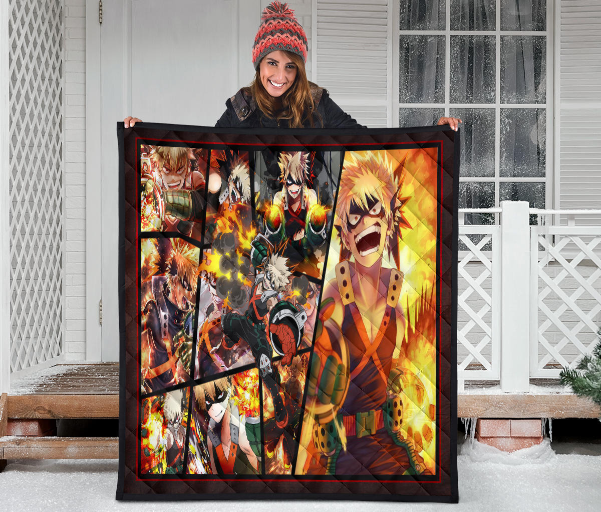 Katsuki Bakugo My Hero Academia Premium Quilt Blanket Anime Home Decor Custom For Fans NA060601 - Image 3