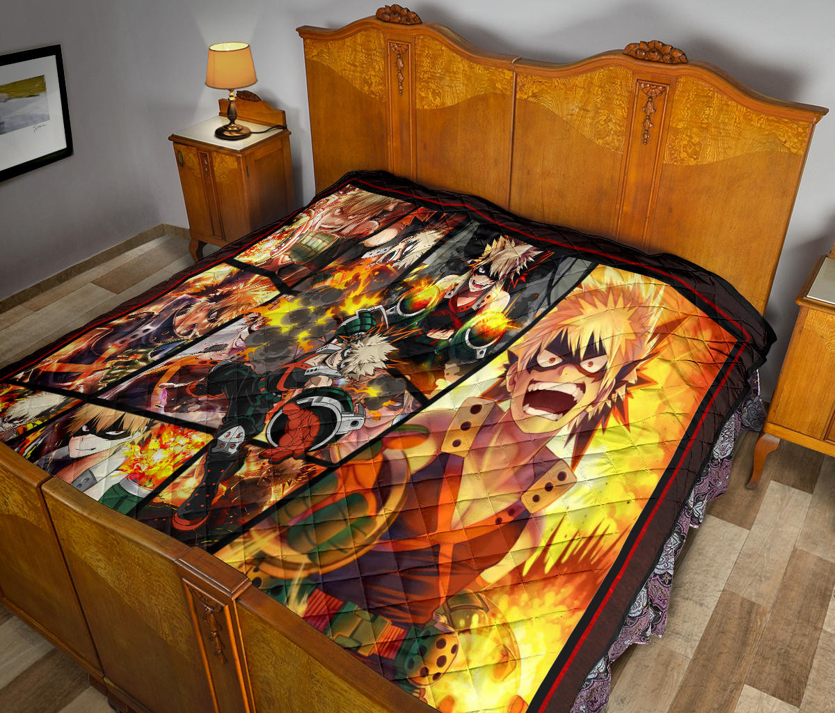 Katsuki Bakugo My Hero Academia Premium Quilt Blanket Anime Home Decor Custom For Fans NA060601 - Image 11