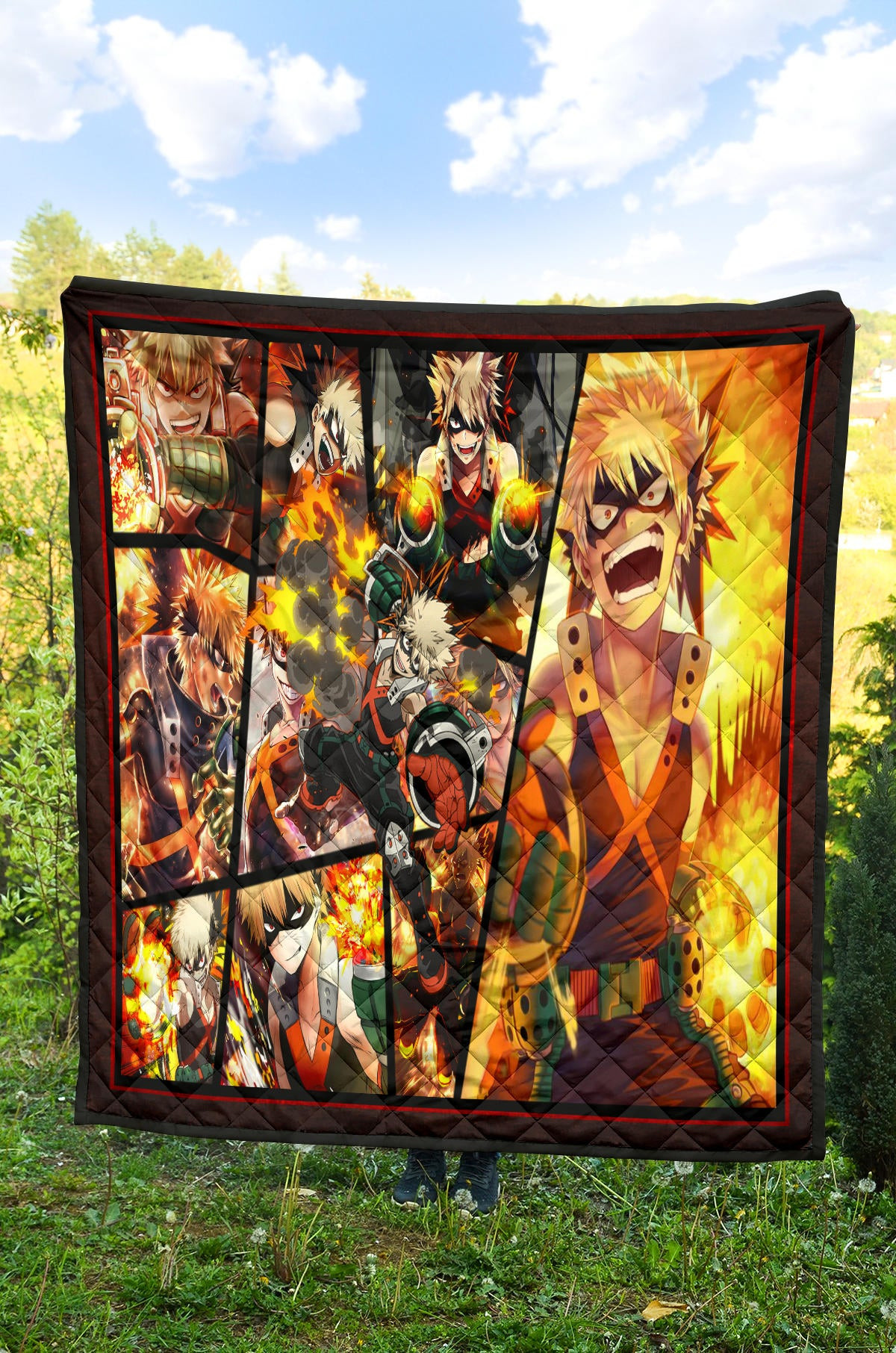 Katsuki Bakugo My Hero Academia Premium Quilt Blanket Anime Home Decor Custom For Fans NA060601 - Image 4