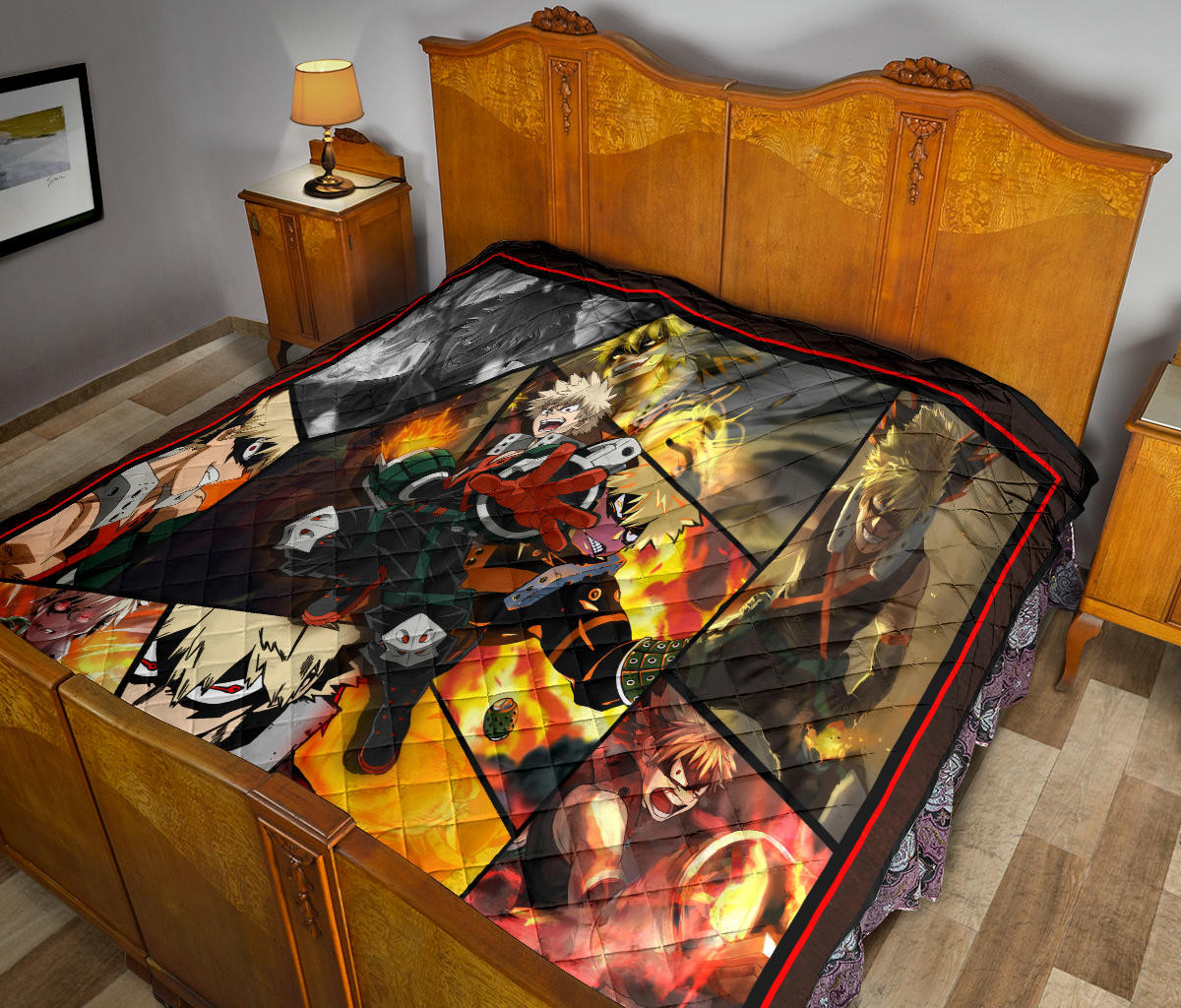 Katsuki Bakugo My Hero Academia Premium Quilt Blanket Anime Home Decor Custom For Fans NA060602 - Image 11