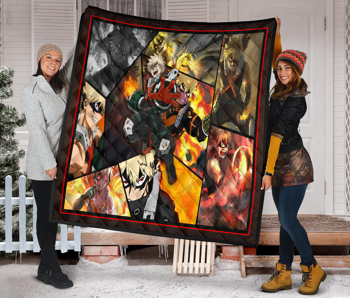 Katsuki Bakugo My Hero Academia Premium Quilt Blanket Anime Home Decor Custom For Fans NA060602 - Image 2