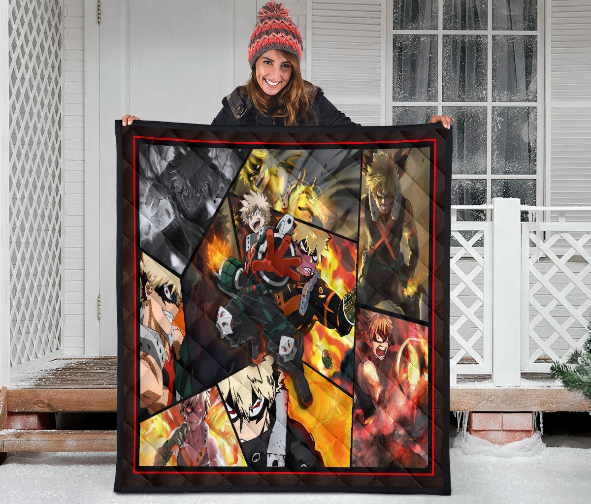 Katsuki Bakugo My Hero Academia Premium Quilt Blanket Anime Home Decor Custom For Fans NA060602 - Image 3