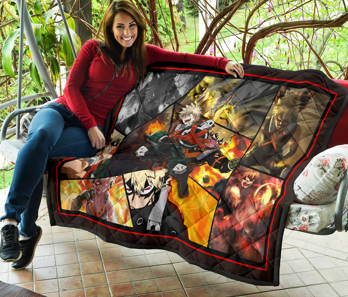 Katsuki Bakugo My Hero Academia Premium Quilt Blanket Anime Home Decor Custom For Fans NA060602 - Image 7