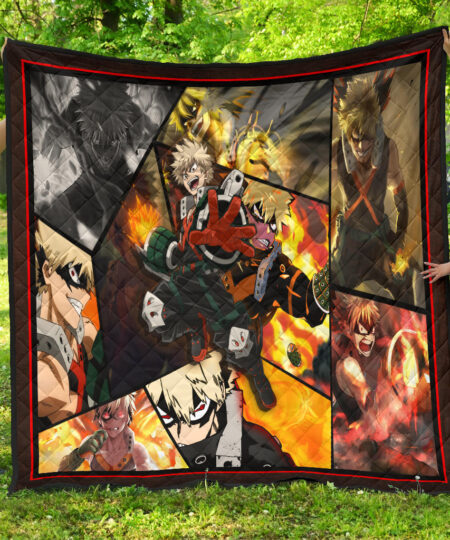 Katsuki Bakugo My Hero Academia Premium Quilt Blanket Anime Home Decor Custom For Fans NA060602