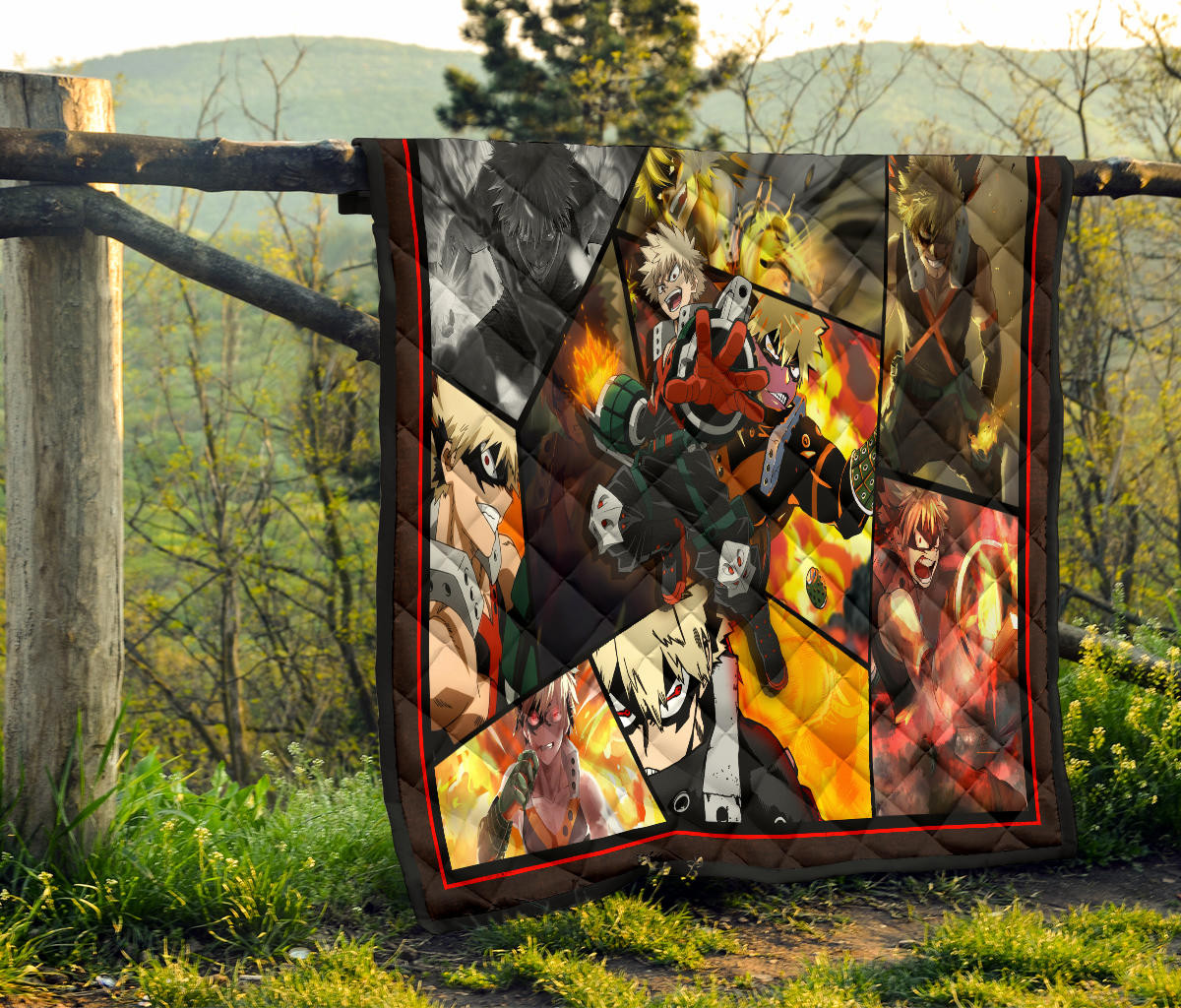 Katsuki Bakugo My Hero Academia Premium Quilt Blanket Anime Home Decor Custom For Fans NA060602 - Image 8