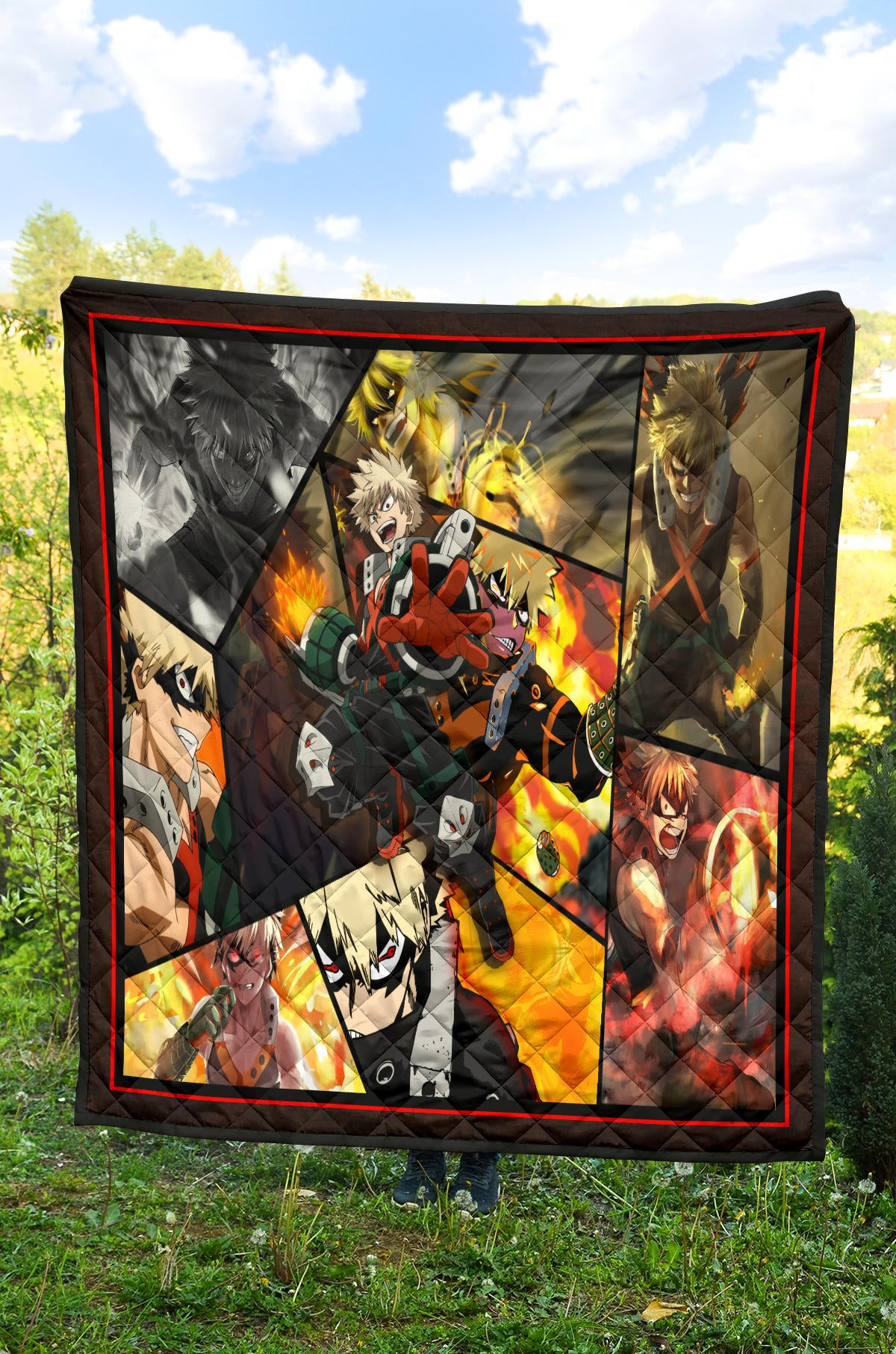 Katsuki Bakugo My Hero Academia Premium Quilt Blanket Anime Home Decor Custom For Fans NA060602 - Image 4