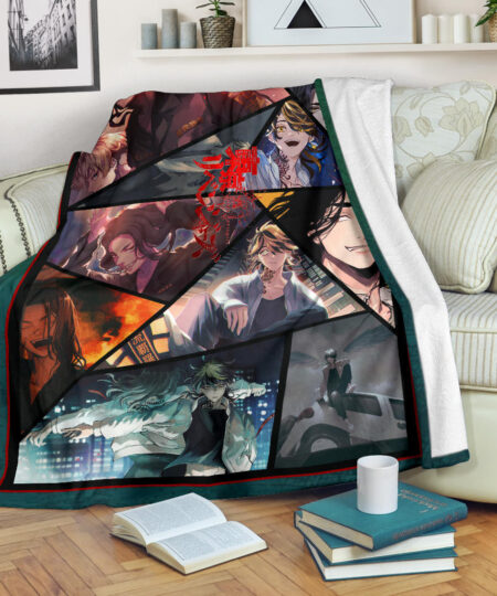Keisuke Baji And Kazutora Hanemiya Tokyo Revengers Fleece Blanket Anime Home Decor Custom For Fans NA060902