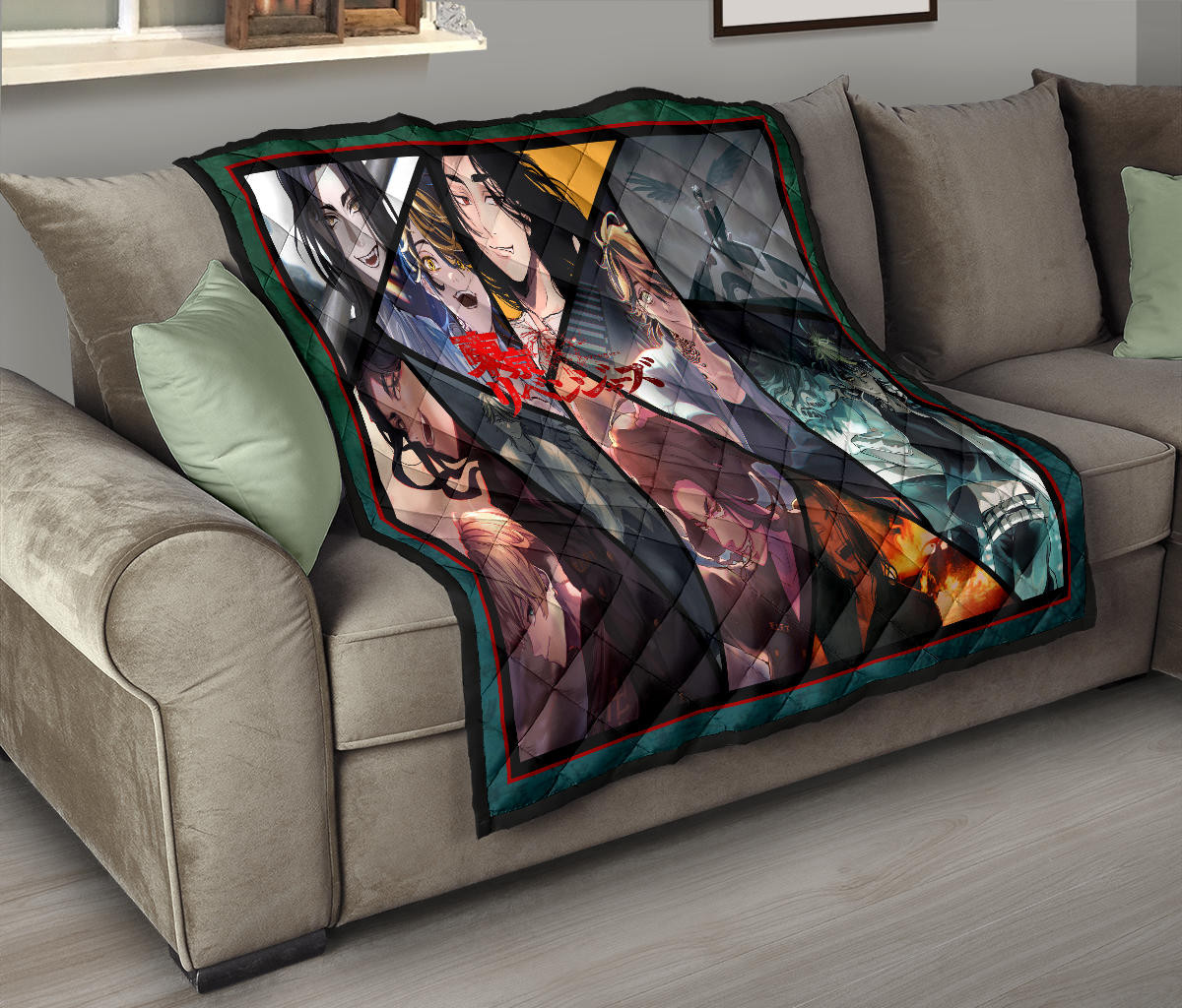 Keisuke Baji And Kazutora Hanemiya Tokyo Revengers Premium Quilt Blanket Anime Home Decor Custom For Fans NA060902 - Image 9