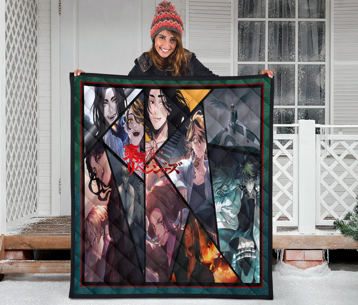 Keisuke Baji And Kazutora Hanemiya Tokyo Revengers Premium Quilt Blanket Anime Home Decor Custom For Fans NA060902 - Image 3