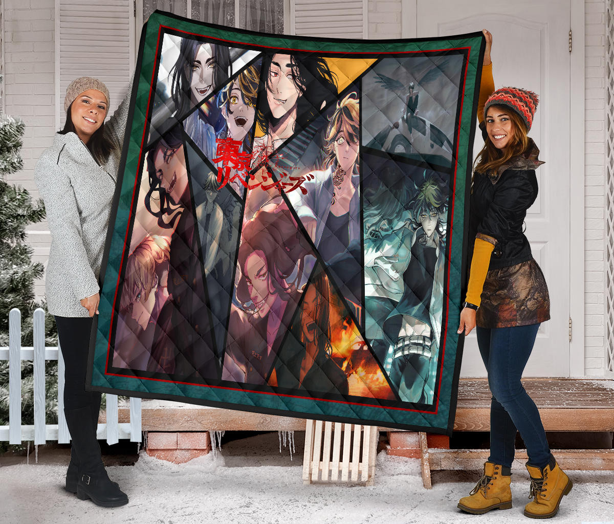 Keisuke Baji And Kazutora Hanemiya Tokyo Revengers Premium Quilt Blanket Anime Home Decor Custom For Fans NA060902 - Image 2