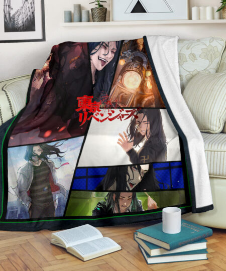 Keisuke Baji Tokyo Revengers Fleece Blanket Anime Home Decor Custom For Fans NA060901