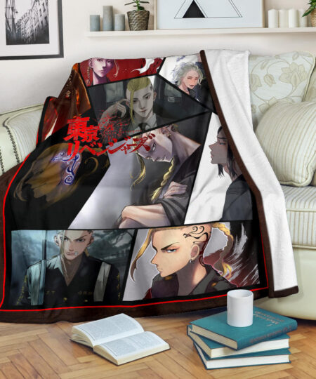 Ken Ryuguji Draken Tokyo Revengers Fleece Blanket Anime Home Decor Custom For Fans NA060803
