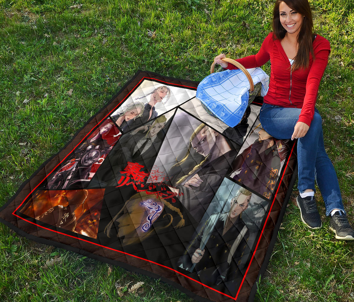 Ken Ryuguji Draken Tokyo Revengers Premium Quilt Blanket Anime Home Decor Custom For Fans NA060803 - Image 6