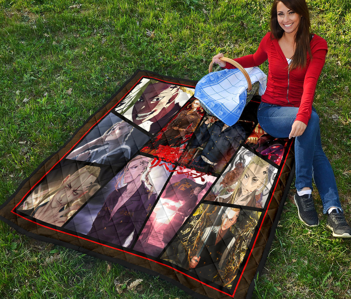 Ken Ryuguji Draken Tokyo Revengers Premium Quilt Blanket Anime Home Decor Custom For Fans NA060804 - Image 6
