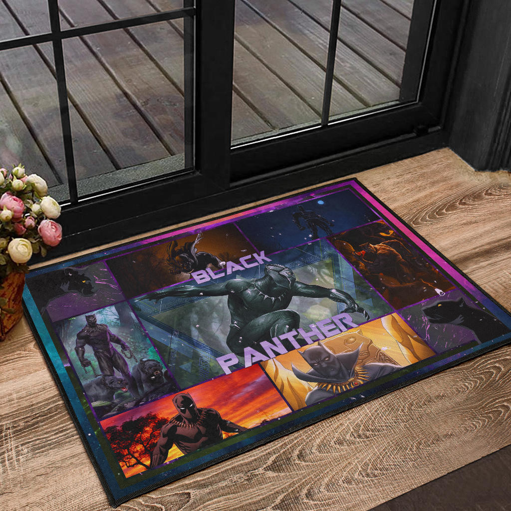 King T'Challa Black Panther Door Mat Movie Home Decor Custom For Fans NT051702 - Image 2