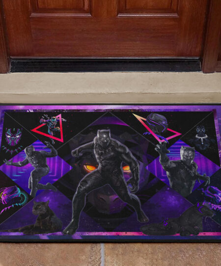 King T'Challa Black Panther Door Mat Movie Home Decor Custom For Fans NT051901