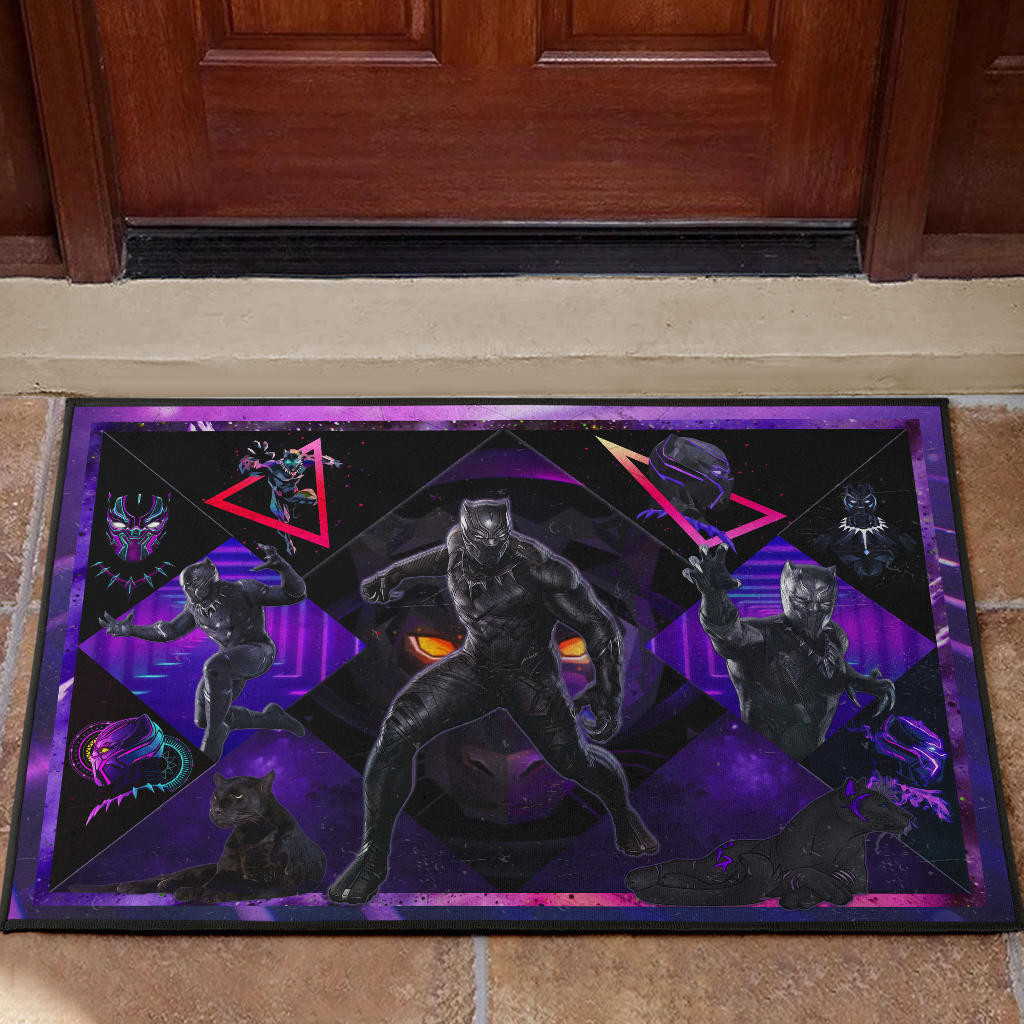 King T'Challa Black Panther Door Mat Movie Home Decor Custom For Fans NT051901