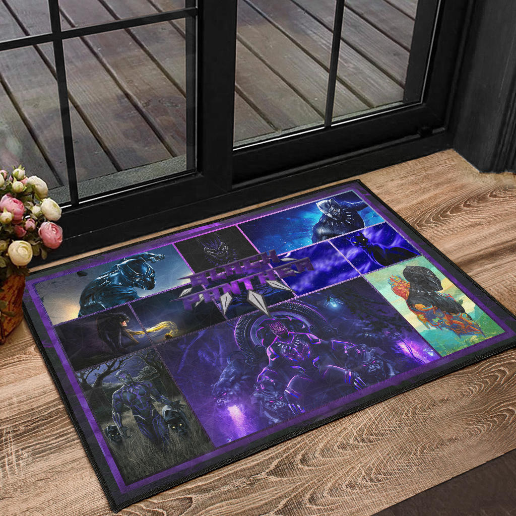 King T'Challa Black Panther Door Mat Movie Home Decor Custom For Fans NT051902 - Image 2