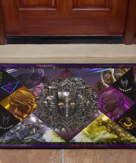 King T'Challa Black Panther Door Mat Movie Home Decor Custom For Fans NT052001