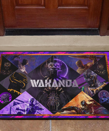 King T'Challa Black Panther Door Mat Movie Home Decor Custom For Fans NT052302