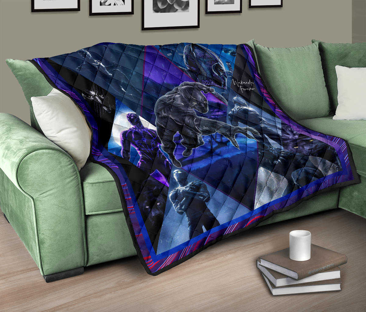 King T'Challa Black Panther Premium Quilt Blanket Movie Home Decor Custom For Fans NT051701 - Image 10