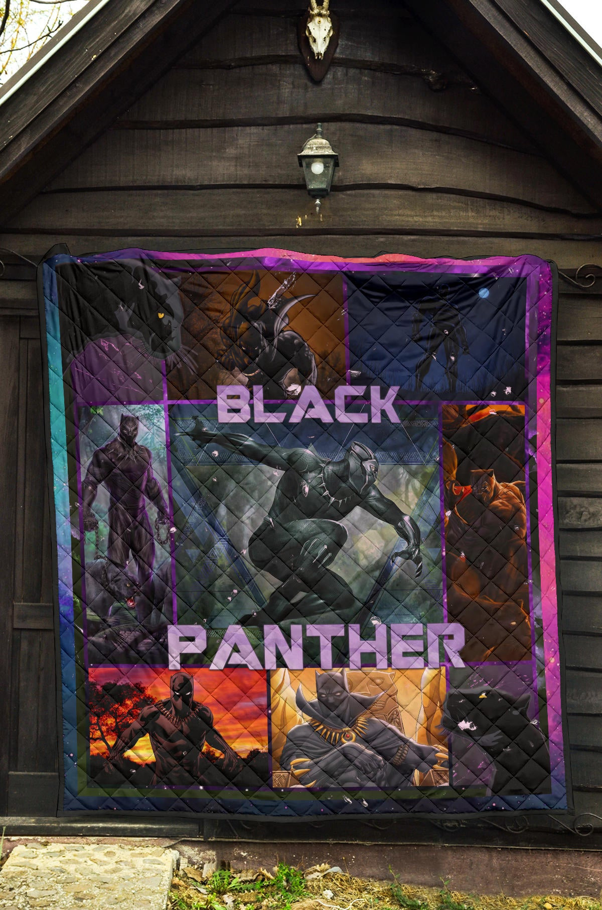 King T'Challa Black Panther Premium Quilt Blanket Movie Home Decor Custom For Fans NT051702 - Image 5