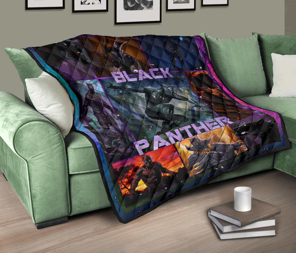 King T'Challa Black Panther Premium Quilt Blanket Movie Home Decor Custom For Fans NT051702 - Image 10