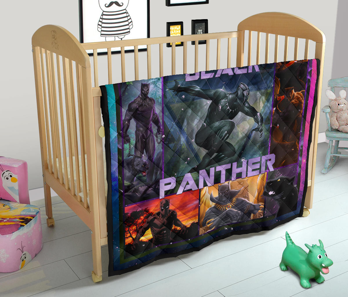 King T'Challa Black Panther Premium Quilt Blanket Movie Home Decor Custom For Fans NT051702 - Image 12