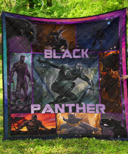 King T'Challa Black Panther Premium Quilt Blanket Movie Home Decor Custom For Fans NT051702