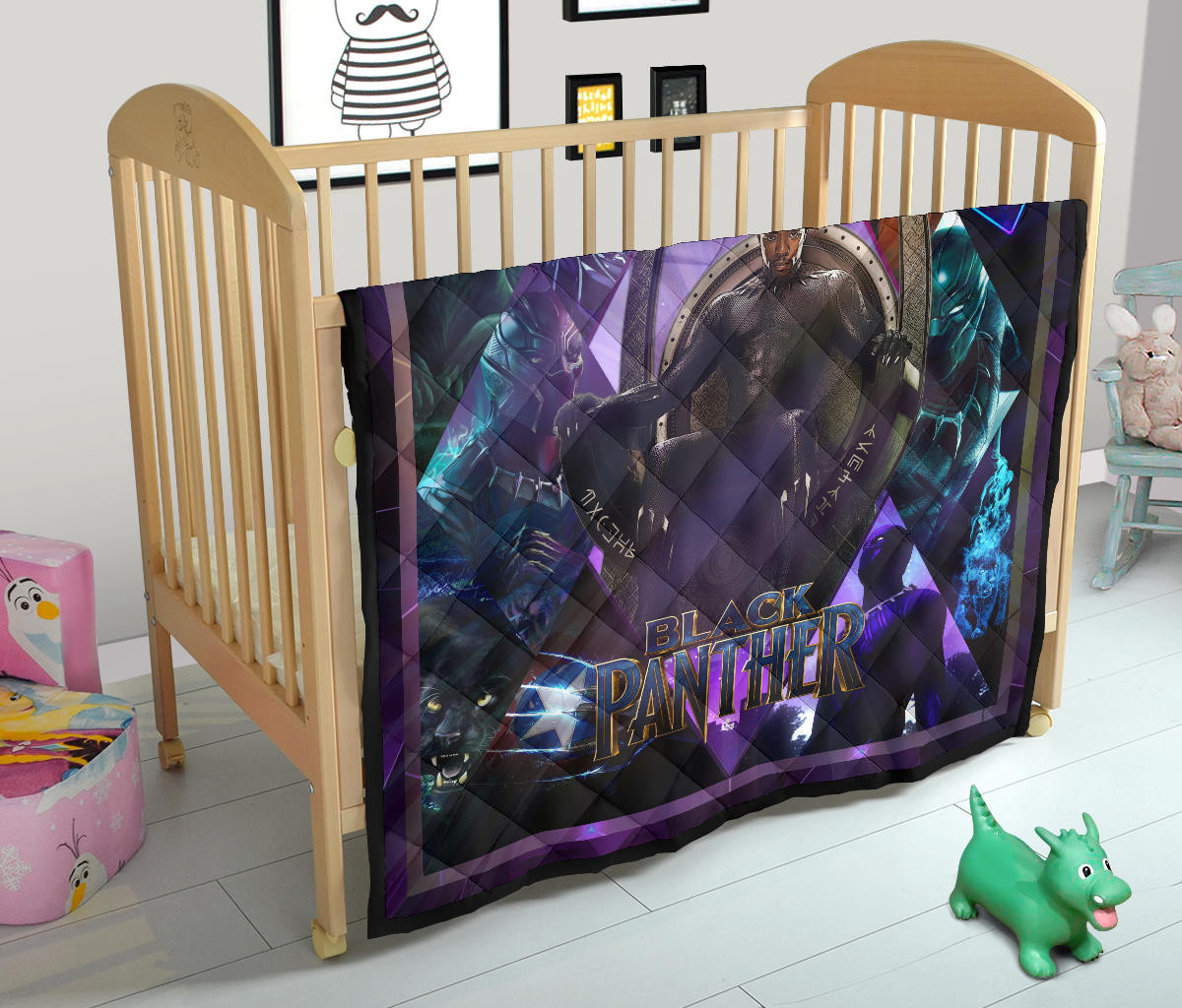 King T'Challa Black Panther Premium Quilt Blanket Movie Home Decor Custom For Fans NT051703 - Image 12