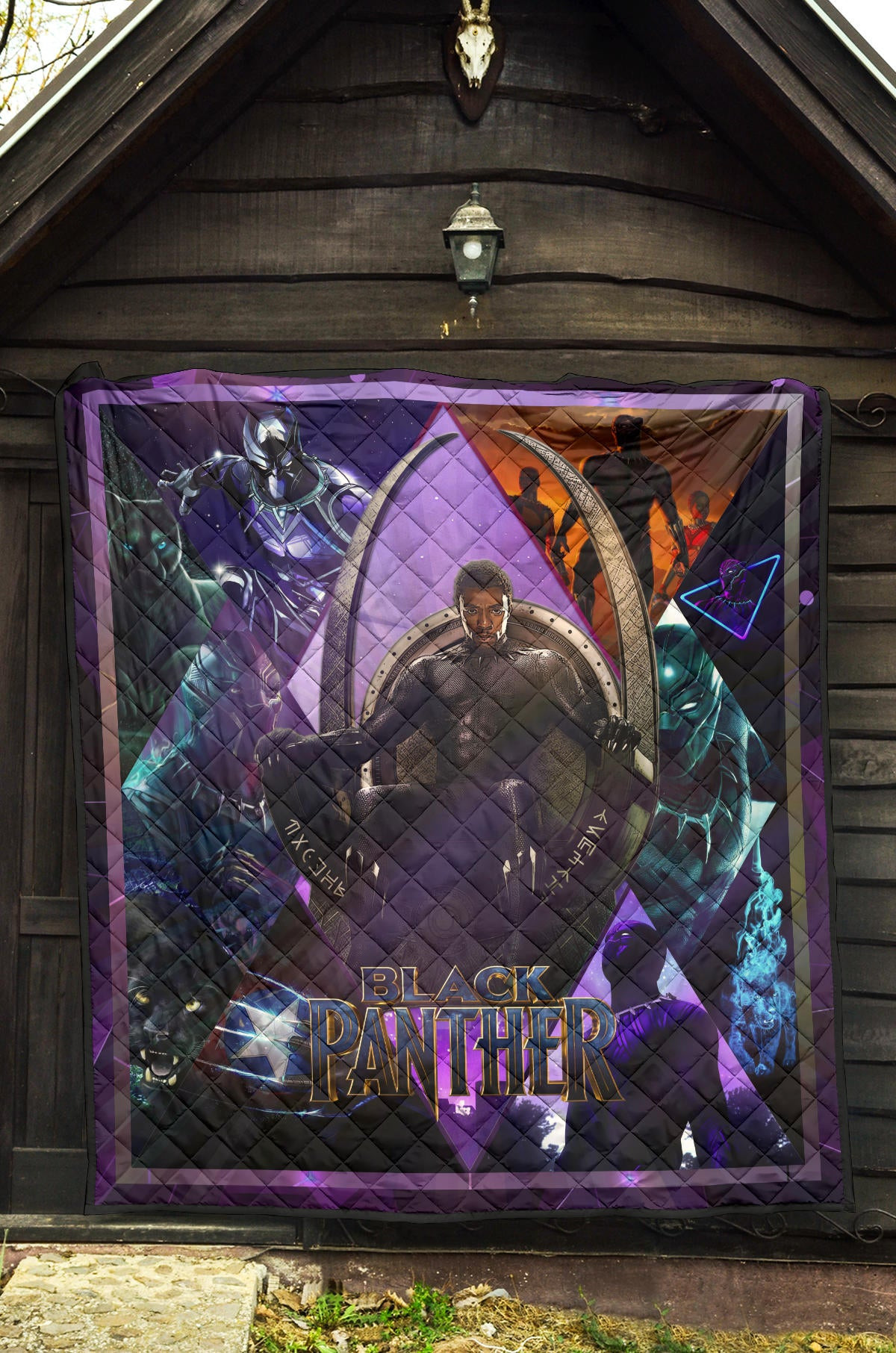King T'Challa Black Panther Premium Quilt Blanket Movie Home Decor Custom For Fans NT051703 - Image 5